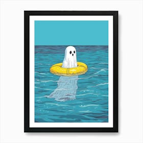 Ghost In The Water 3 Art Print