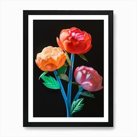 Bright Inflatable Flowers Peony 1 Art Print