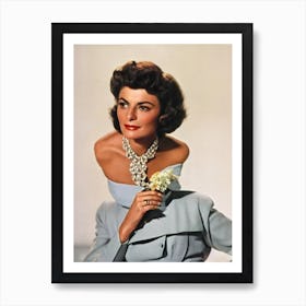 Anne Bancroft Retro Collage Movies Art Print