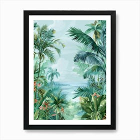 Tropical Background 1 Art Print