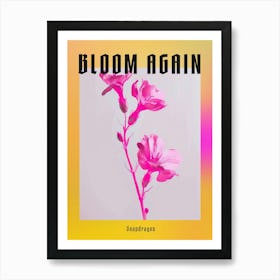 Hot Pink Snapdragon 2 Poster Art Print