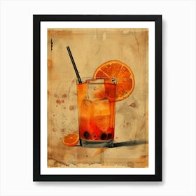 Orange Juice Cocktail 6 Art Print