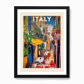 Palermo Italy 4 Fauvist Painting Travel Poster Art Print