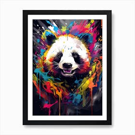 Panda Art In Graffiti Art Style 2 Art Print