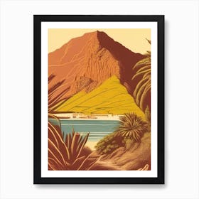 La Palma Canary Islands Spain Vintage Sketch Tropical Destination Art Print