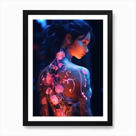 Cyberpunk Girl 1 Art Print