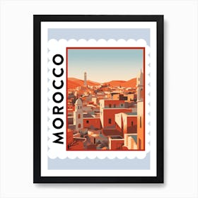 Morocco 1 Travel Stamp Poster Art Print