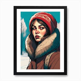 Russian Girl Art Print