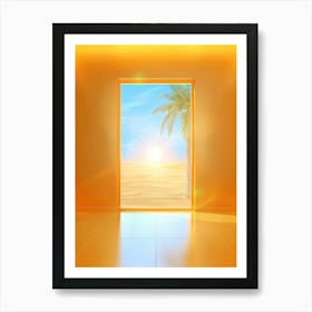 Open Door To The Beach Art Print