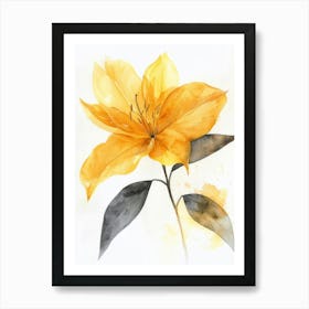 Yellow Lily 1 Art Print