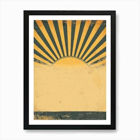 Sunburst Background Art Print