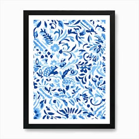 Barbados, Inspired Travel Pattern 3 Art Print