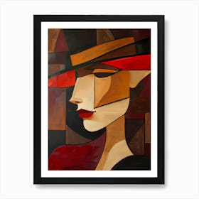 Woman In A Hat 99 Art Print