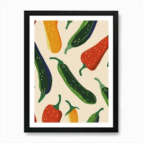 Courguette Abstract Pattern 2 Art Print