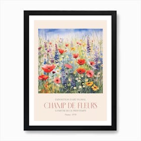 Champ De Fleurs, Floral Art Exhibition 15 Art Print