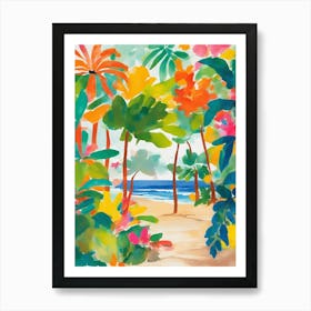 Colorful Beach Entrance Art Print