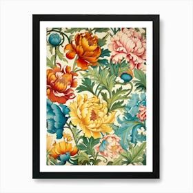 Floral Pattern 76 Art Print