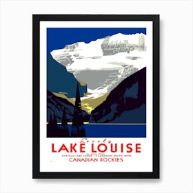 Lake Louise, Canadian Rockies Art Print