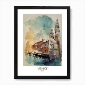 Venice Watercolour Travel Art Print