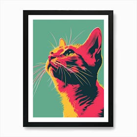 Pop Cat 3 Art Print