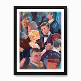 Gouache Illustration A Glance At The Ball Art Print