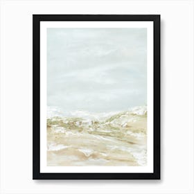 Freeing - Abstract Beach Modern Coastal Landscape Painting Art Print