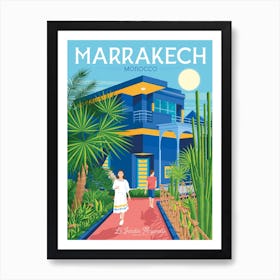 Marrakech Villa Majorelle Morocco Art Print