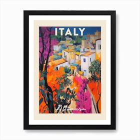 Altamura Italy 2 Fauvist Painting  Travel Poster Art Print