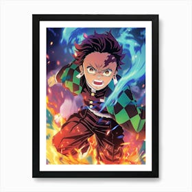 Tanjiro Kamado Demon Slayer 8 Art Print