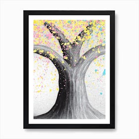 Tree of Life, Art, Living Room, Bedroom, Kitchen, Autumnal, Fall, Wall Print Art Print