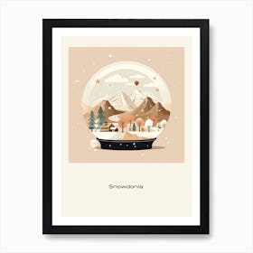 Snowdonia National Park United Kingdom 1 Snowglobe Poster Art Print