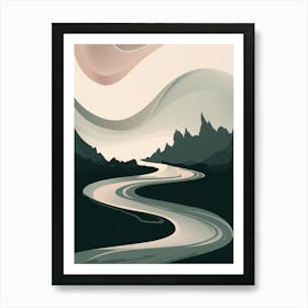 River In The Mountains 1 Art Print