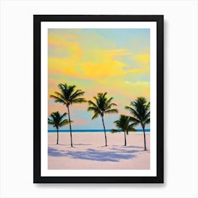 Half Moon Caye, Belize Bright Abstract Art Print