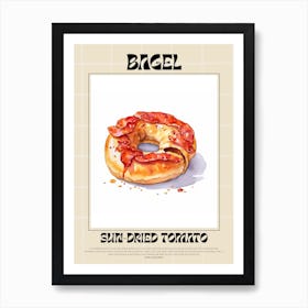 Sun Dried Tomato Bagel 3 Art Print