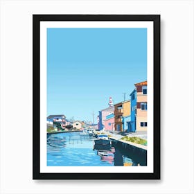 Otaru Japan 2 Colourful Illustration Art Print