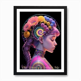 The Universe Inside Me -AI Art Print