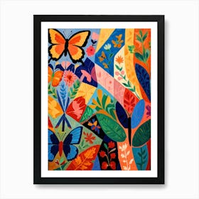 Butterfly Garden Art Print