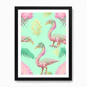 Oviraptor Philoceratops 1 Jungle Dinosaur Art Print