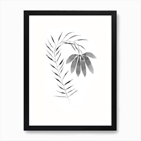 Leafy Flower Art Print