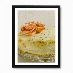 Cake With Roses 1 Art Print