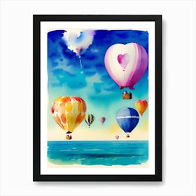 Hot Air Balloons Art Print