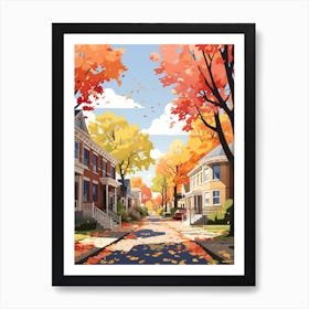 Ottawa In Autumn Fall Travel Art 4 Art Print