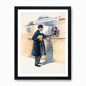 Man Getting Medicines (1893), Edward Penfield Art Print