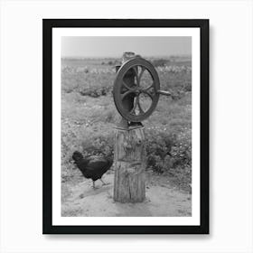 Corn Grinder On Tenant S Farm Near Warner, Oklahoma By Russell Lee Art Print