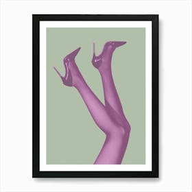 Legs in the air green_2077798 Art Print