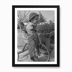 Little Boy At The Fsa (Farm Security Administration) Camelback Farms, Phoenix, Arizona By Russell Lee Art Print