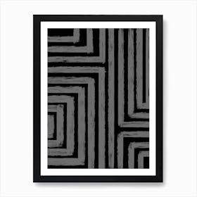 Abstract Line Painting Art Print