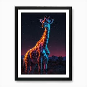 Giraffe Canvas Art 1 Art Print