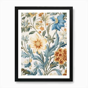 Floral Wallpaper 22 Art Print