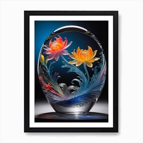 Glass Etching Captures The Esse Art Print